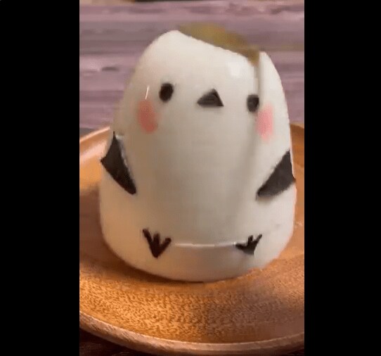 シマエナガの牛乳プリン