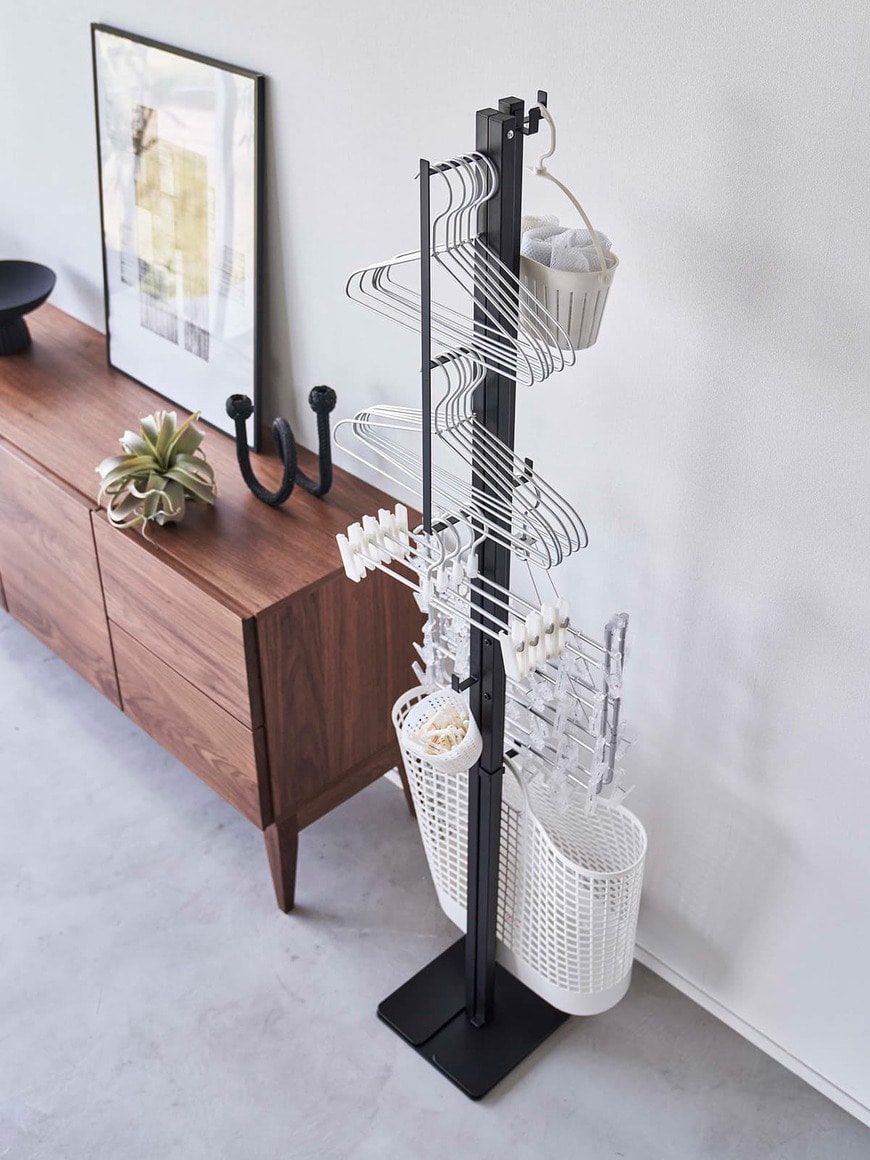 出所:山崎実業公式 折り畳み室内物干し タワー