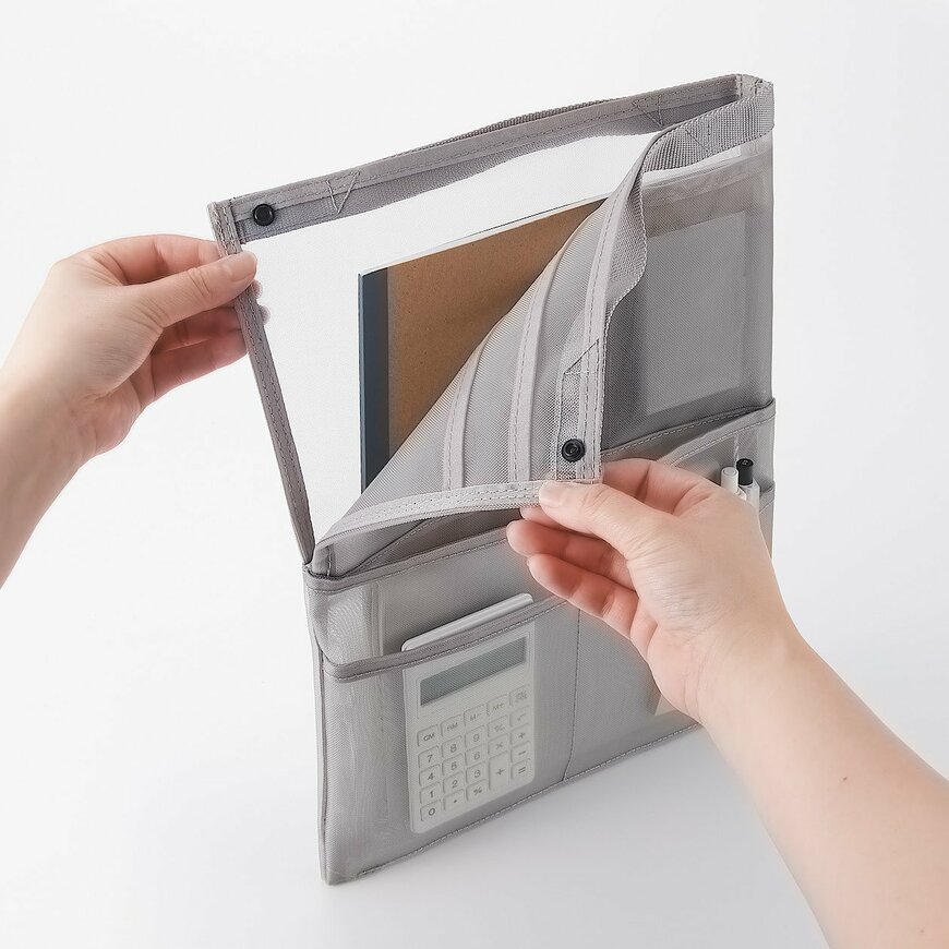 出所：無印良品ネットストア ナイロンメッシュバッグインバッグA4サイズ用タテ型
