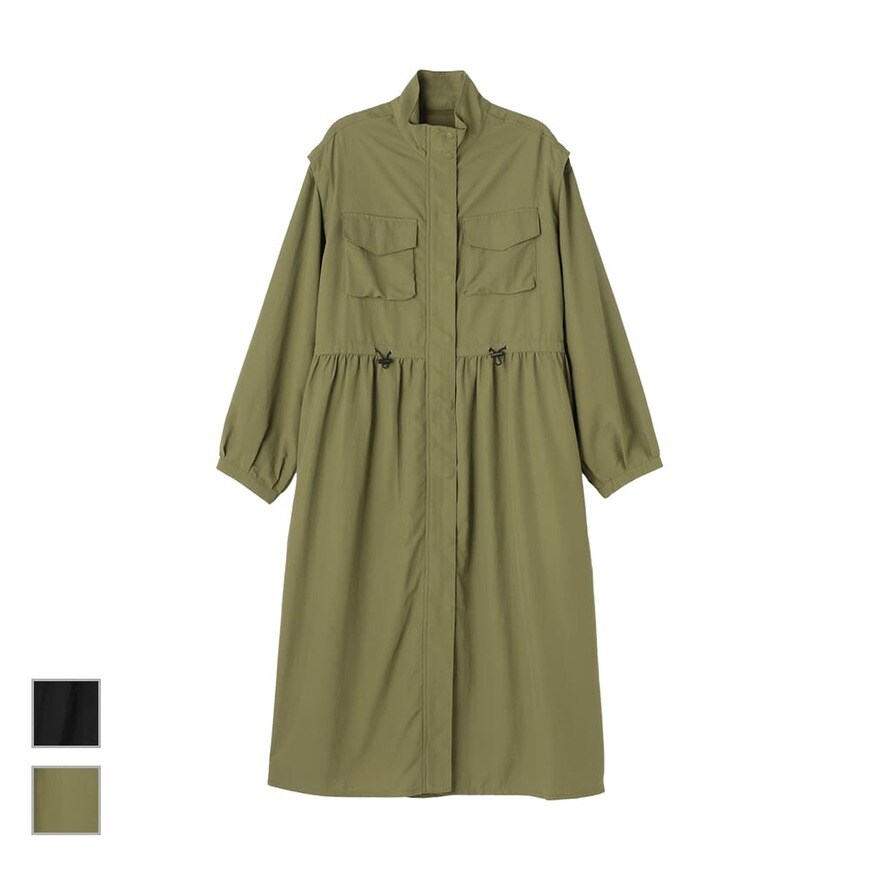 出所：ワークマン公式　レディース高撥水スタンドワンピースアウター