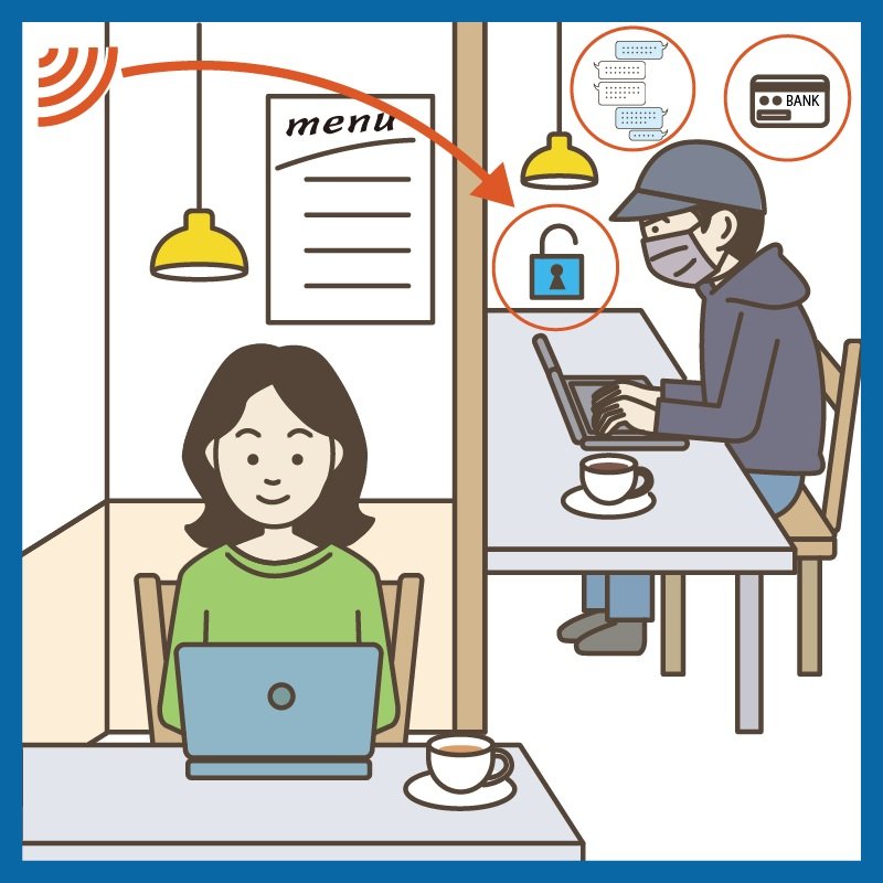 出所：政府広報オンライン「これだけはやっておきたい！「無線LAN情報セキュリティ3つの約束」」