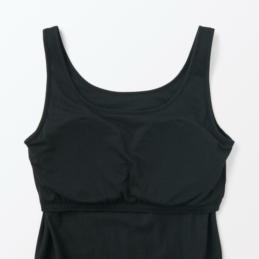 無印良品、婦人　胸のボリュームをおさえるブラタンクトップ商品画像