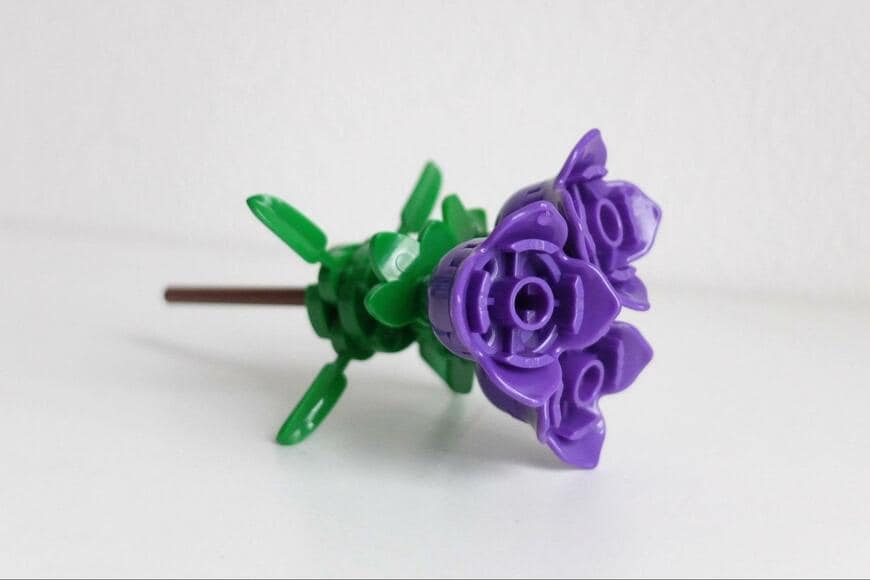 セリア、フラワーブロックの完成写真