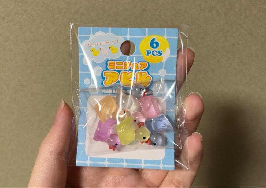 セリア、ミニチュア アヒル6P商品画像