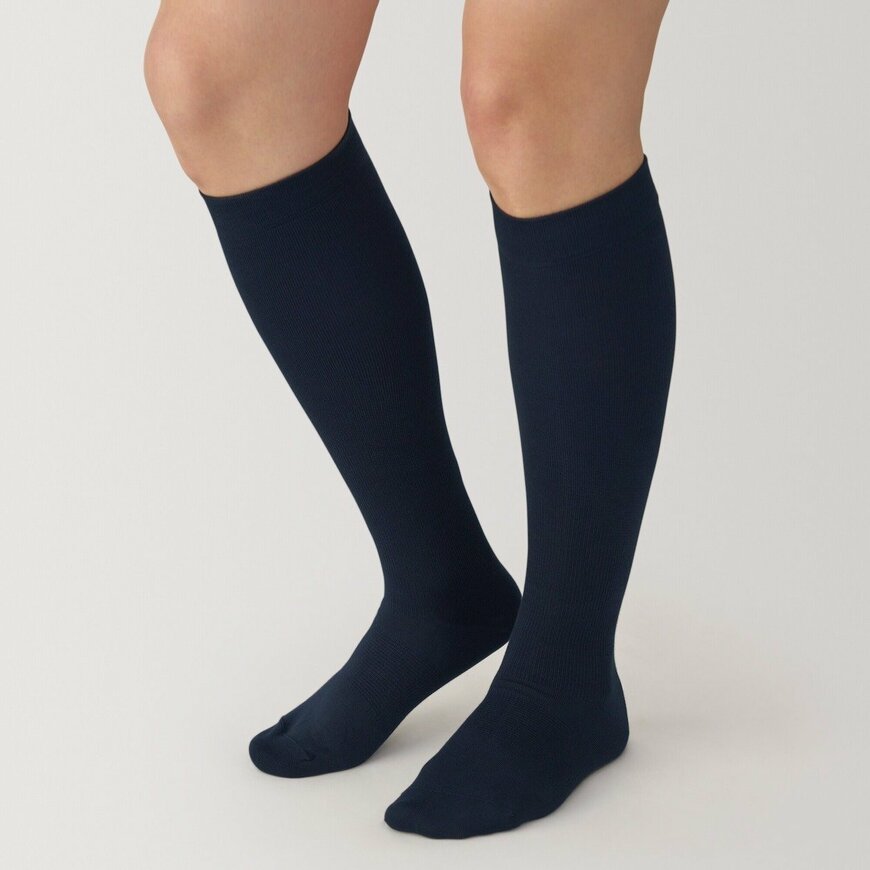 無印良品公式　婦人　足なり直角　むくみを防ぐ　着圧ハイソックス　※一般医療機器