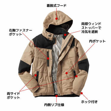 【超特価sale開催】  ワークマン値下げ不可裏アルミフィールドブルゾンヘリンボンM ジャケット・アウター