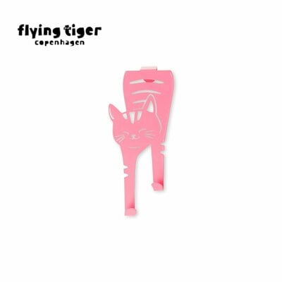 Flying Tiger Copenhagen、ドアハンガー(ネコ)・ピンク商品画像