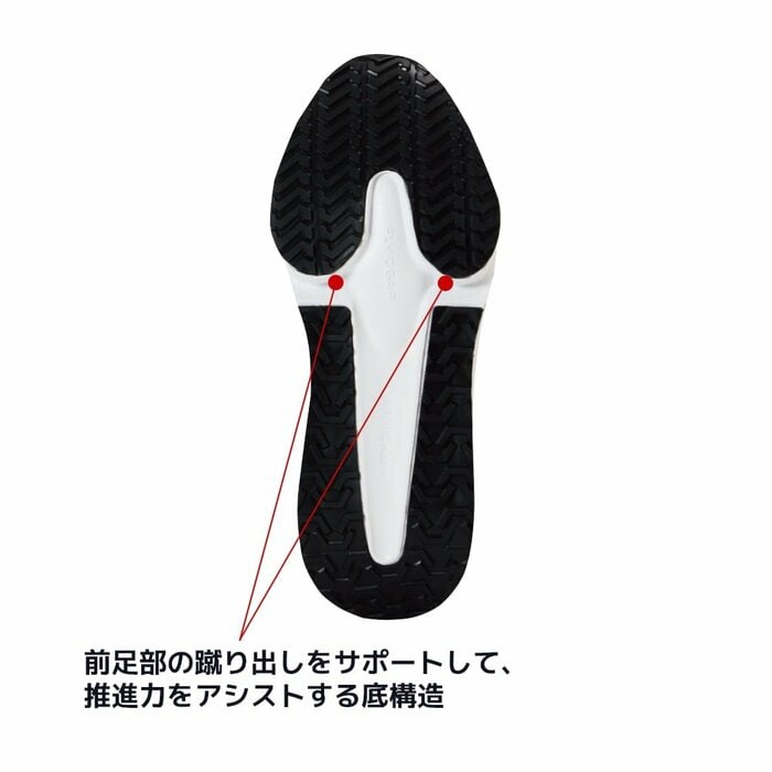 ソールが衝撃を吸収してくれるため、膝や腰への負担が少ないです