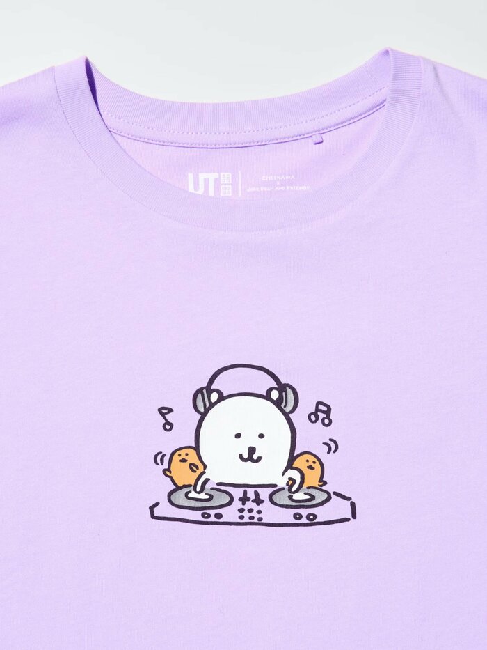 ちいかわ×ナガノのくま UT(キッズ・ライトパープル)