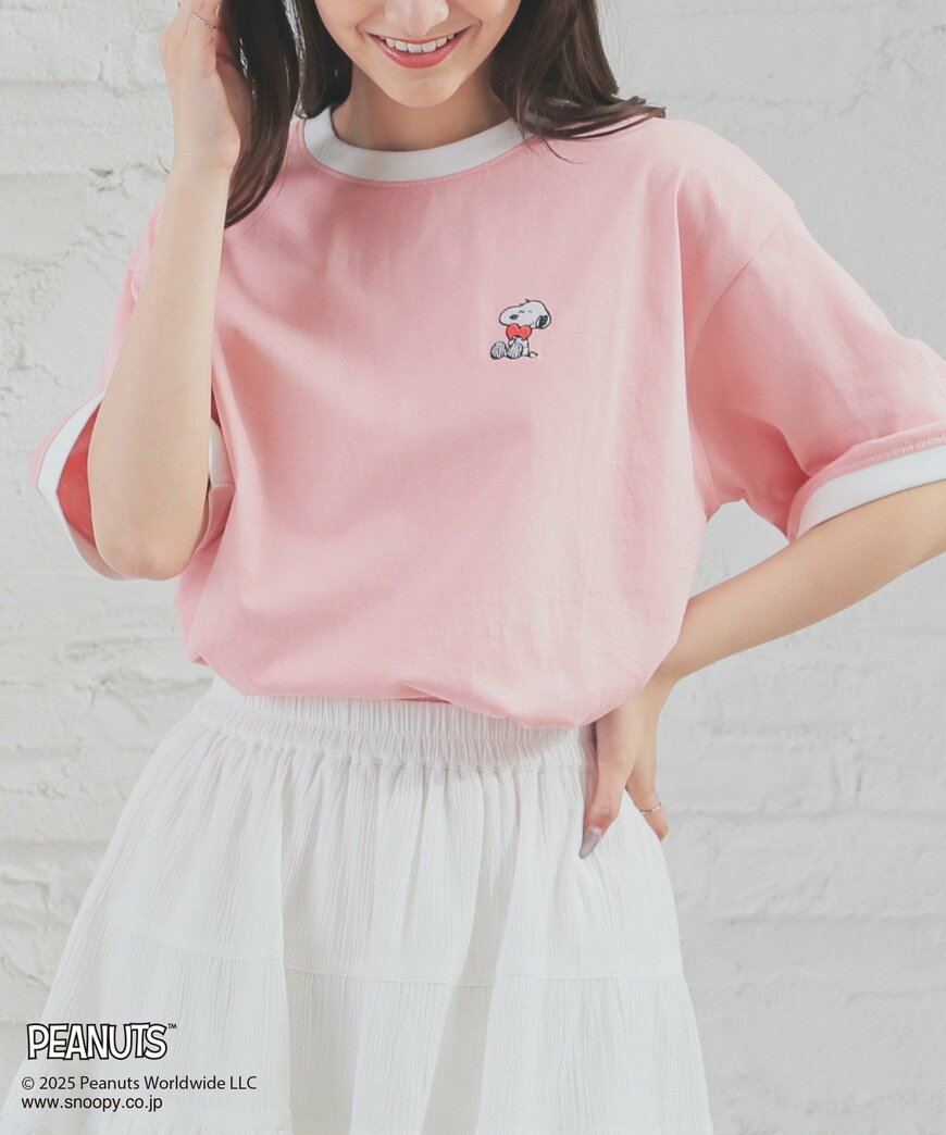 出所：ハニーズ公式　スヌーピー／Ｔシャツ