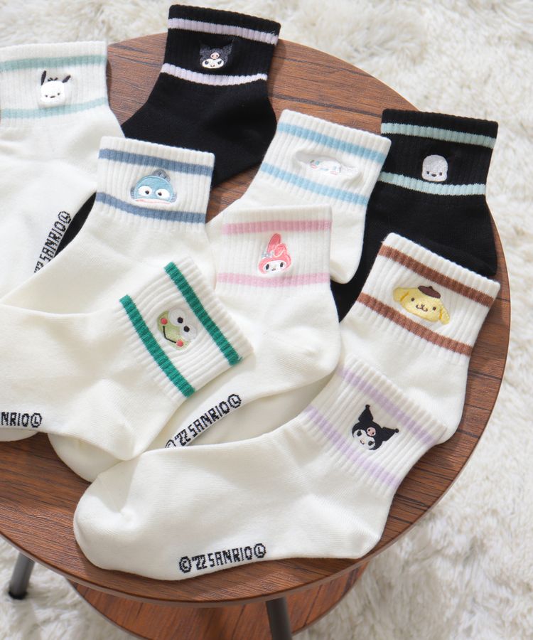 出所：ハニーズ公式通販 サンリオキャラクターズ/ラインソックス