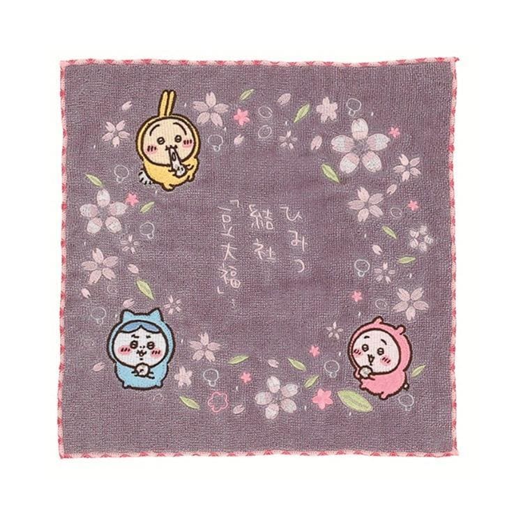 出所：しまむらパーク しまむら レディース　ハンカチ（ちいかわ）・ブラック 313