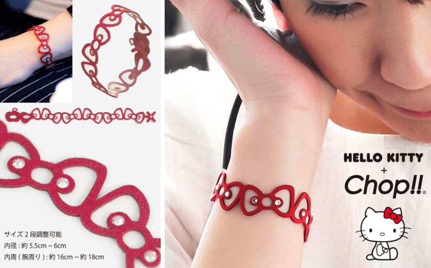 出所：ふるさとチョイス ハローキティ ブレスレット ( レッド リボン )