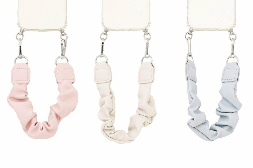 出所：3COINS公式　フェイクレザーハンドストラップ