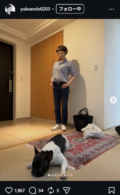 安藤優子のInstagram投稿