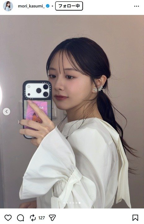 出所：森香澄のInstagram（＠mori_kasumi_） 参照日：2026年1月15日