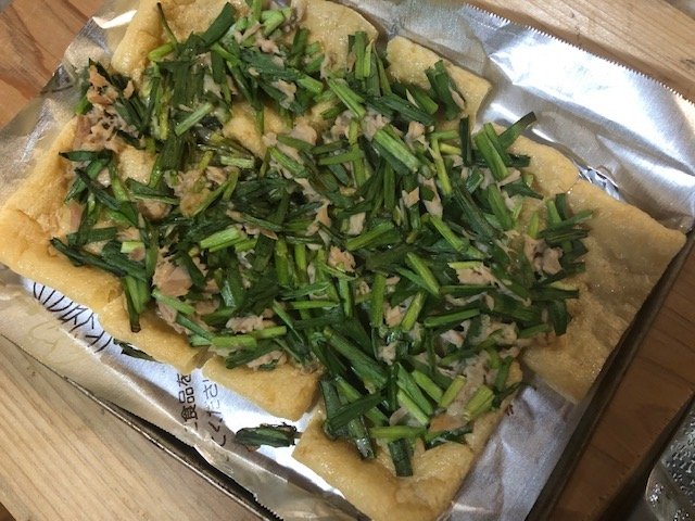 ニラツナ油揚げ