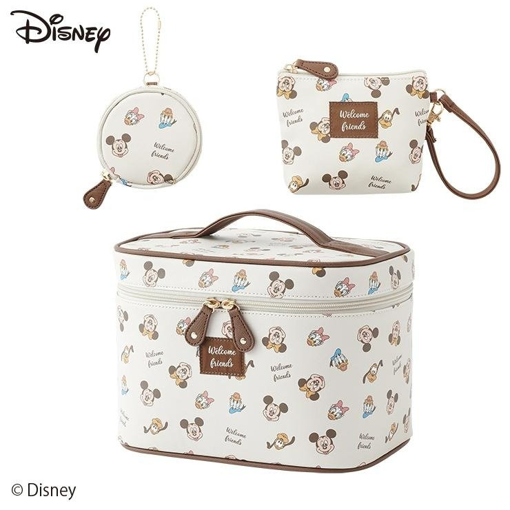 しまむら公式　ポーチ Disney ３点セット画像