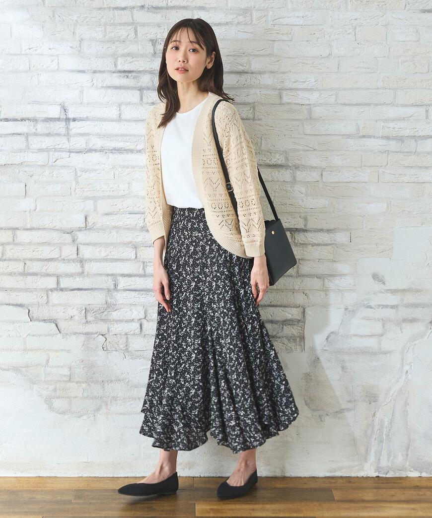 ハニーズ 6分袖レース使いトップス