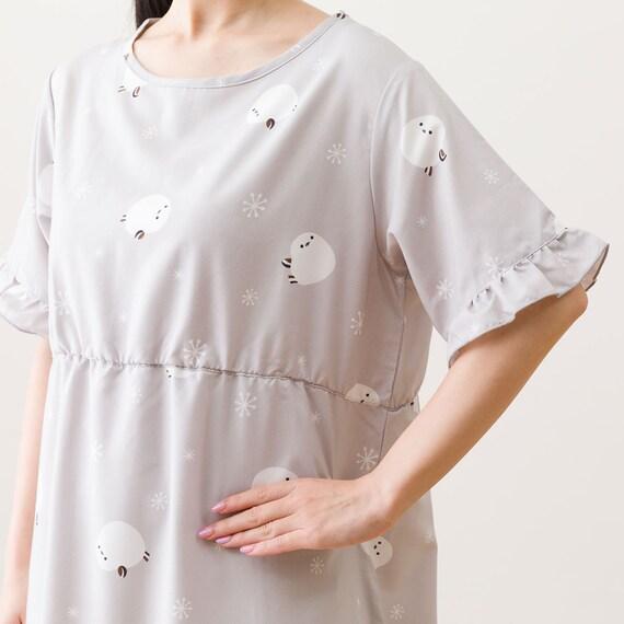 ニトリ、フリルワンピースシマエナガ M-L(N515)画像