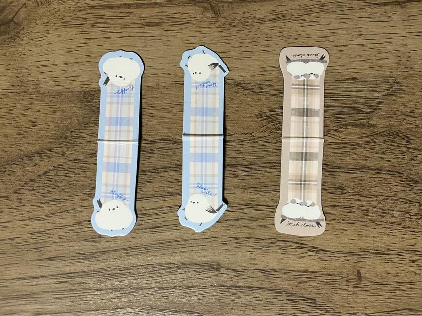 キャンドゥ、ブックマーカーマグネット3PFシマエナガ