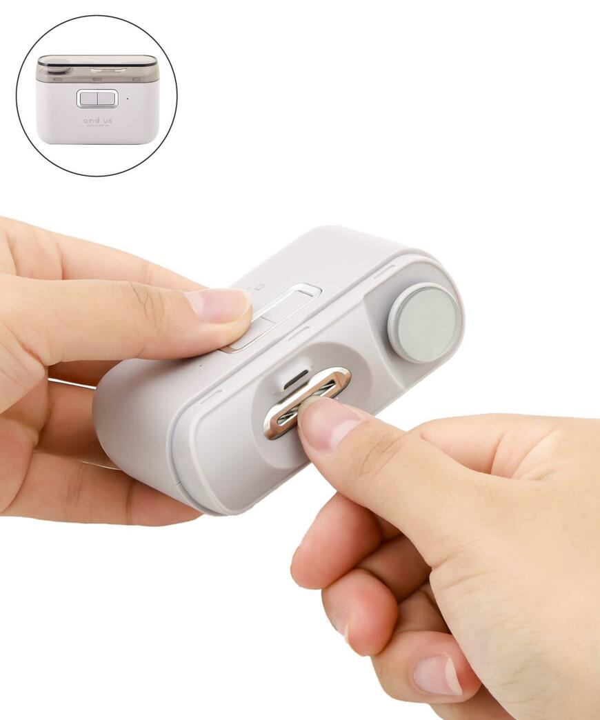 3COINS、2WAY電動爪切り/andus画像