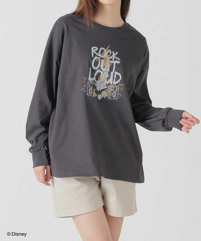 ディズニーゆるTシャツ長袖の着用シーン商品画像