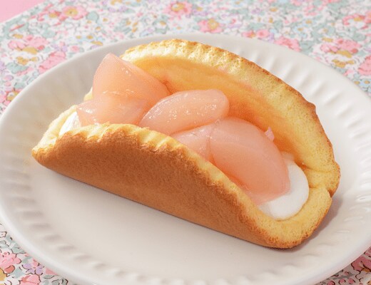 Uchi Café ごろごろとした桃のオムレット