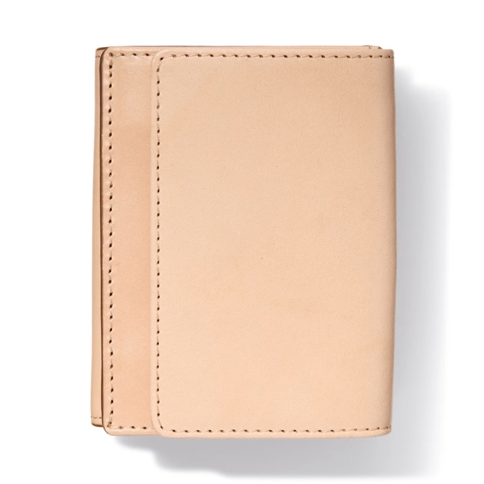 イタリア産ヌメ革　三つ折り財布