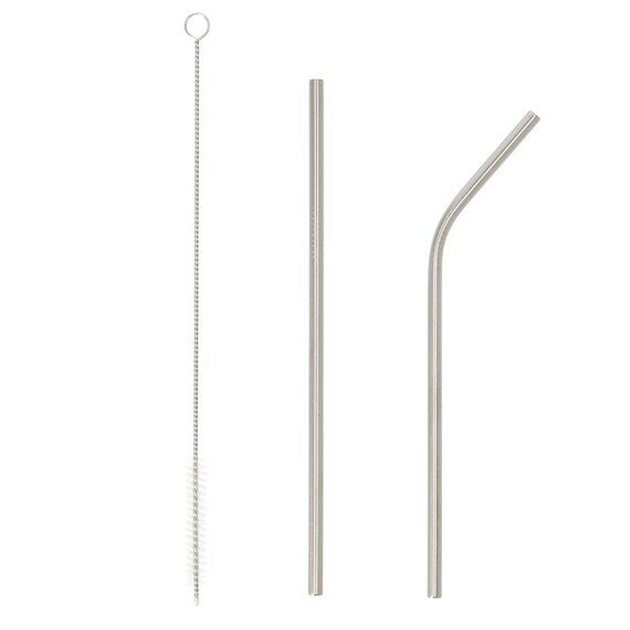 出所：ニトリ公式通販 ニトリネット　ステンレスストロー　ヒンヤリエコ2本組ブラシ付き