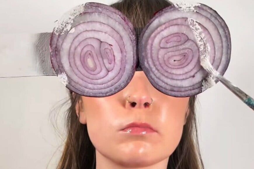 玉ねぎを使った「イリュージョンアート」に衝撃　まさかの展開に「本当に才能がある」