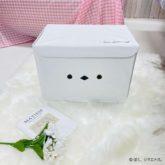出所：ニトリ公式通販ニトリネット ぼく、シマエナガ。　収納ボックス(ホワイト)