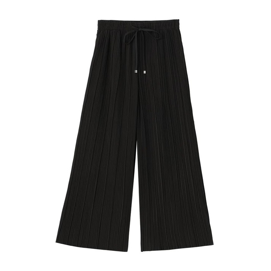 ワークマン公式　レディース撥水プリーツセミワイドパンツ