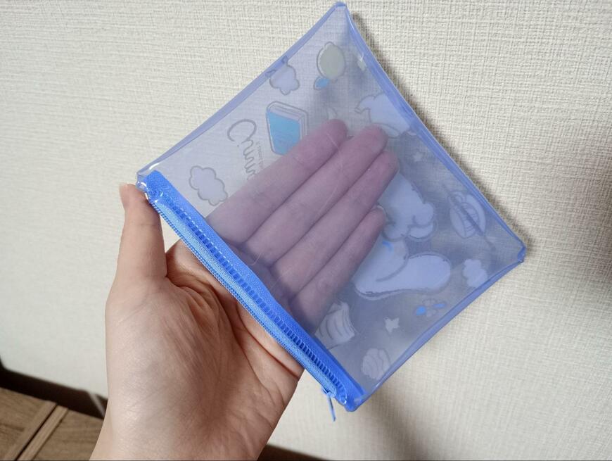 セリア、ビニールポーチミニ おねむ画像