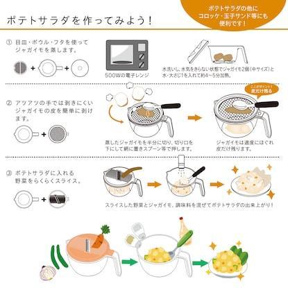 ニトリ、レンジでポテサラ、作り方画像