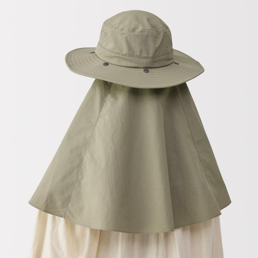 UVカット 日陰を持ち歩く サファリハット