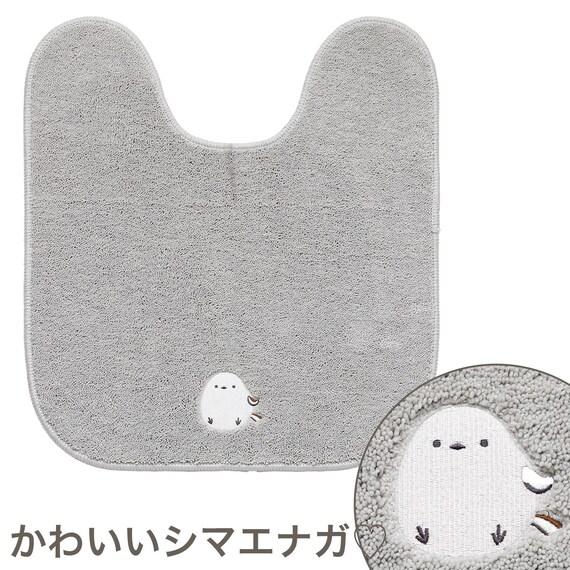トイレマット(シマエナガ グレー)
