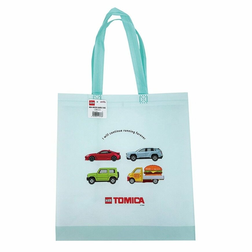 ワッツ公式　トミカ 不織布バッグ