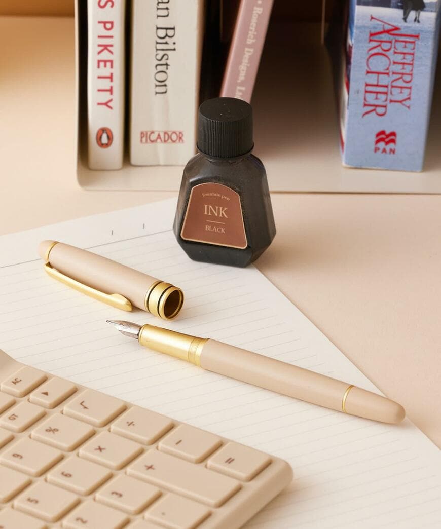 3COINS、万年筆&インクセットNuanceColorStationery画像