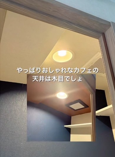 変身前のトイレの天井