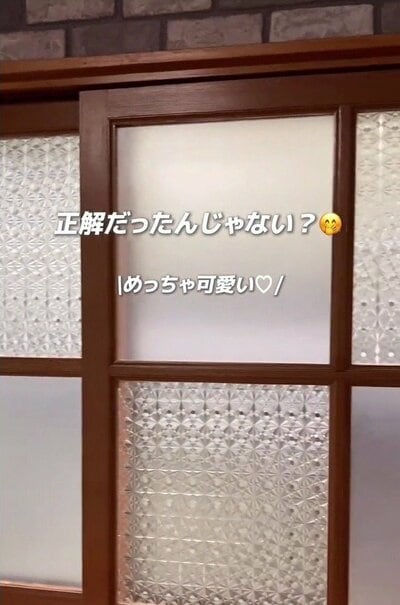 2種類の目隠しシートを貼った窓