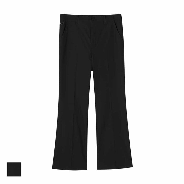 「レディースジョブラックセミフレアパンツ」