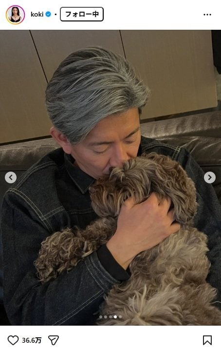 出所：Kōki,のInstagram（＠koki）　参照日：2025年11月13日