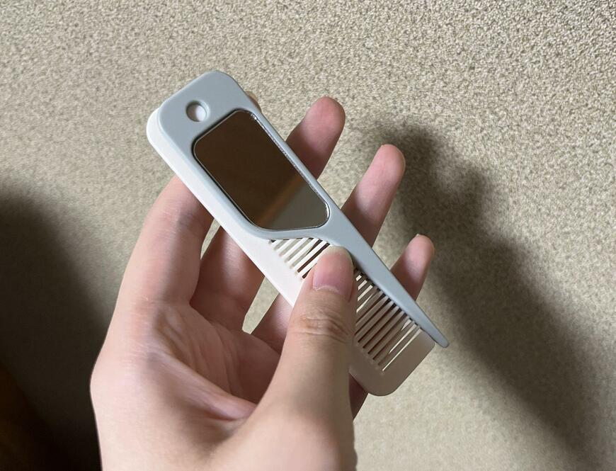 セリア、コンパクトコーム(ミラー付)画像