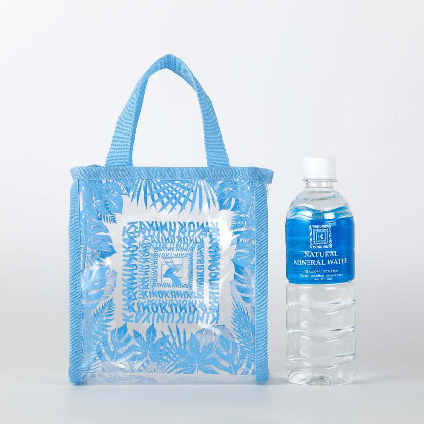 紀ノ国屋公式　モンステラ柄　ミニクリアトートの画像