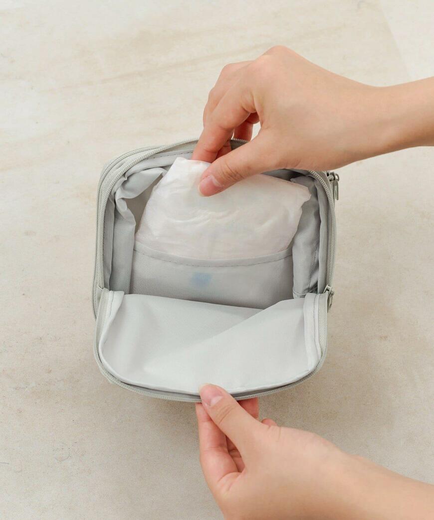 3COINS、サニタリー圧縮ポーチ:S商品画像