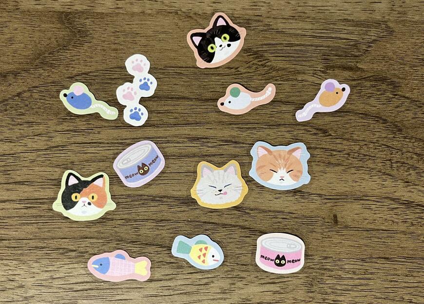 キャンドゥ、フレークシールカレンダー 24P にゃんこ商品画像