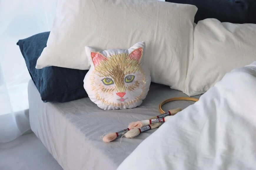 北川景子の手作りネコの抱き枕