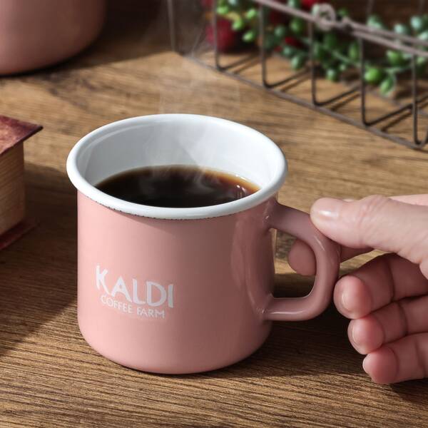 マイルドカルディ＆オリジナルホーローマグカップセット（ペールピンク）