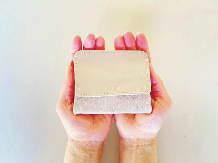 プチプラでかわいいだけでなく、極薄なのにしっかり収納できる